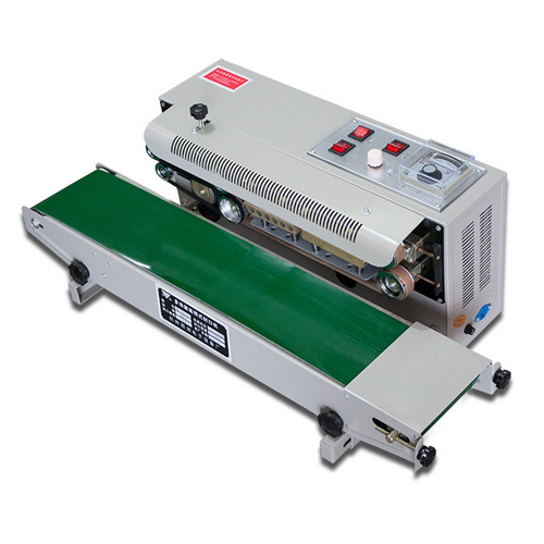 Continuous platic film sealing machine