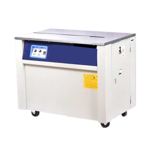 Semi Automatic Manual Paper Money Currency Banknote Carton Case Strapping Bundling Machine