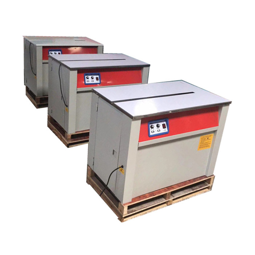 Dual motors semi automatic PP strap bundle box banding strapping machine