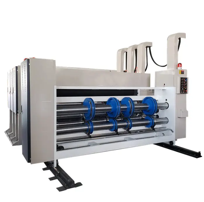 box making machine Carton boxes making machinery equipment carton production line three color ink printing slotting machine