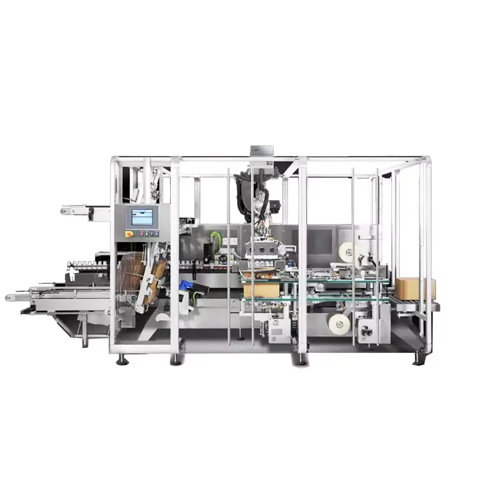 Stable Running Automatic Plastic Liquid Glass Water Bottle Auto Small Carton Box Packing Machine