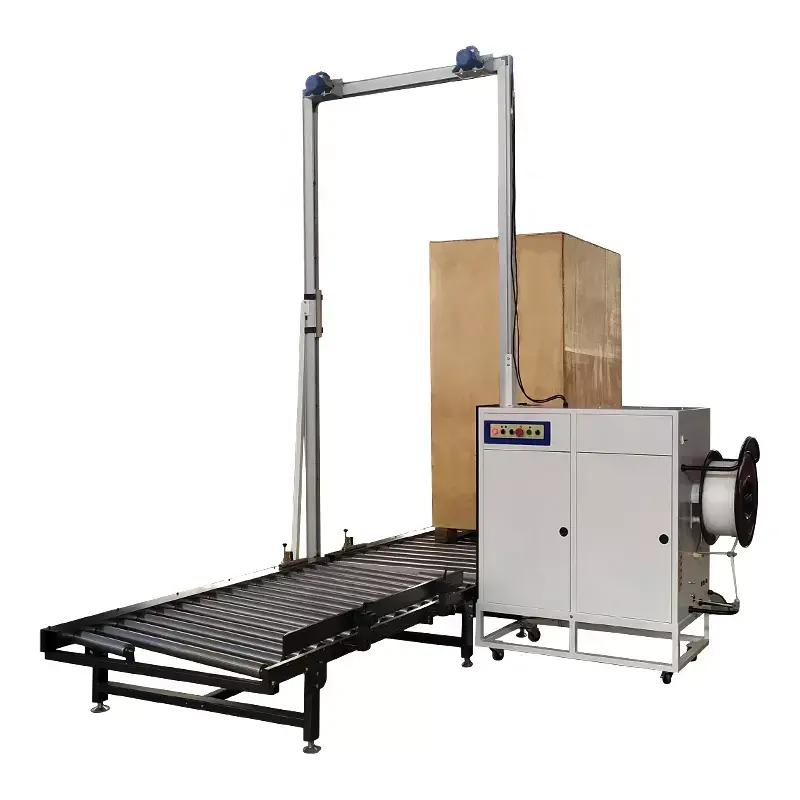 Full Automatic Television Carton Side Packing Strapping Machine