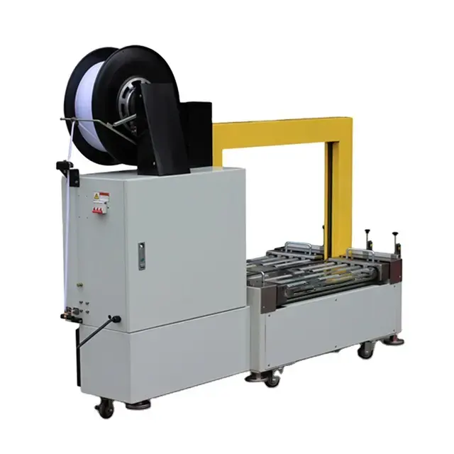 Box Packaging Machine Fully Auto Arch Strapping Machine With Low Table For box Assembly line