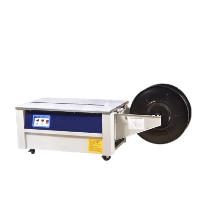 Low table semi auto strapping machine