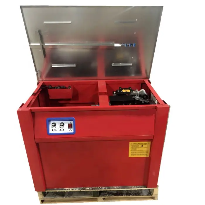 Double motors Semi Automatic Carton Box strapping machine manual