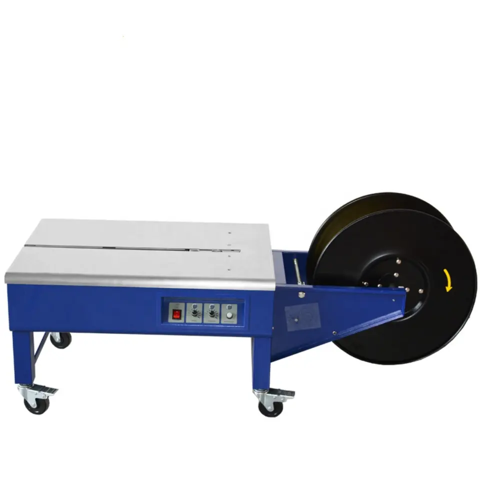 PP Strapping semi auto low Table Top Bank Note Pallet Strapping Machines carton sealer sealing machine box packing machine