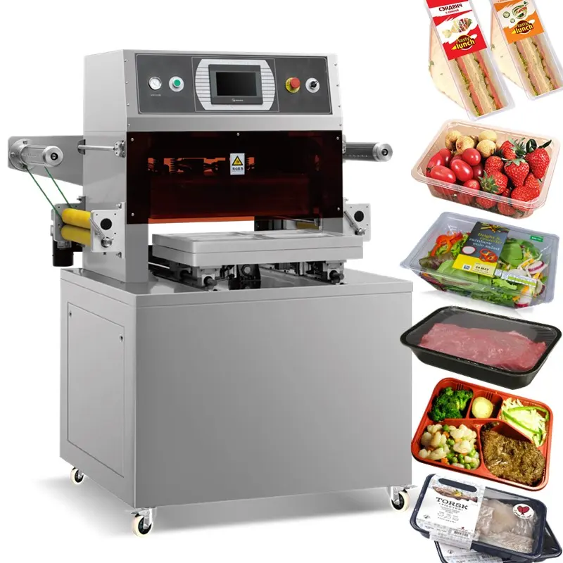 Modified Atmosphere Tray Sealer HB-450B sealing take-out food sealing no pour splash delivery convenient food tray sealing