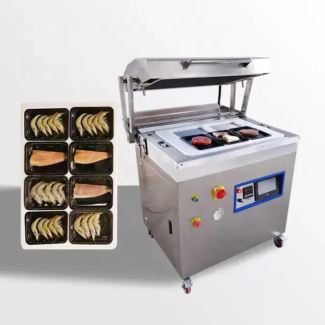 Fully automatic skin vacuum packing machine body-fitted sealed vacuum forming bag packaging machine