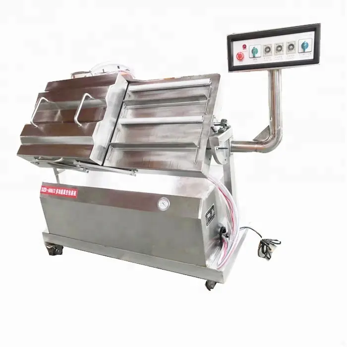 DZK500/2SL Dumping type brick shape grain vacuum packing machine